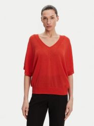 Morgan Bluzka 241-MCHRIS Pomarańczowy Relaxed Fit. Brązowe bluzki damskie Morgan, l, bez wzorów, z wiskozy, bez kołnierzyka, bez ramiączek. Za 129.99 zł.