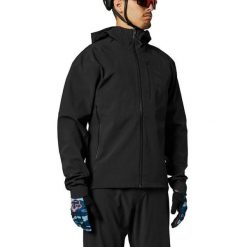 Kurtka rowerowa wodoodporna FOX Ranger 3l Water. Czarne kurtki męskie FOX, l, bez wzorów, sportowe, bez kaptura. W wyprzedaży za 672.50 zł.