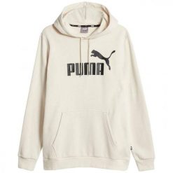 Męska Bluza Z Kapturem Essential Big Logo Evening Full Zip. Brązowe bluzy męskie Puma, m, bez wzorów, z kapturem. Za 256.99 zł.