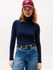 Tommy Hilfiger koszulka z długim rękawem Kobiety Dżersej niebieski, XS. Niebieskie t-shirty damskie Tommy Hilfiger, uniwersalny, bez wzorów, z dżerseju, bez kołnierzyka. Za 279.95 zł.