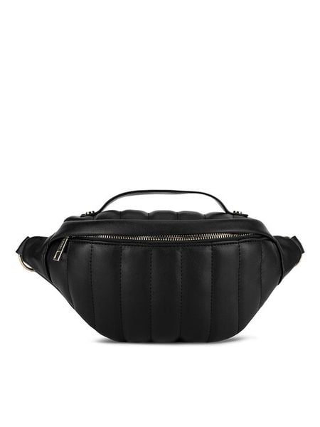 JENNY Saszetka nerka JNY-M-021-07 Czarny. Czarne torebki do ręki damskie Jenny, bez wzorów, bez dodatków. Za 119.99 zł.