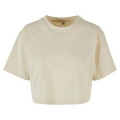 Oversized Crop Top Dla Pań I Panów. Niebieskie koszulki sportowe damskie BUILD YOUR BRAND, xl, bez wzorów, sportowe, bez kołnierzyka. Za 57.99 zł.