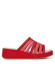 Caprice Klapki 9-27201-44 Czerwony. Czerwone klapki damskie Caprice, bez wzorów, ze skóry, bez obcasa. Za 239.99 zł.