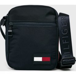 Tommy Hilfiger - Saszetka. Czarne saszetki męskie Tommy Hilfiger, z materiału. Za 299.90 zł.