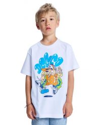 Koszulka z krótkim rękawem dla Chłopcy ROLLPAINTER Biały. Białe t-shirty dla chłopców DC Shoes, bez wzorów, z bawełny, bez ramiączek. Za 109.99 zł.