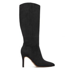 Kozaki Nine West. Czarne kozaki damskie Nine West, bez obcasa, na szpilce. Za 329.99 zł.