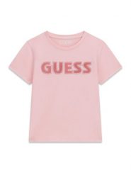 Guess T-Shirt J6YI12 2K4421 Różowy Regular Fit. Czerwone t-shirty i topy dla dziewczynek Guess, z aplikacjami, z bawełny, bez ramiączek. Za 114.99 zł.