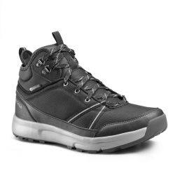 Buty turystyczne męskie Quechua NH100 Mid wodoodporne. Brązowe trekkingi męskie QUECHUA, trekkingowe. Za 169.99 zł.