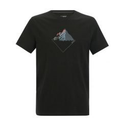 Męska Koszulka Breezed Mountain Peaks. Czarne koszulki sportowe męskie Regatta, m, bez wzorów, bez kołnierzyka, bez ramiączek, trekkingowe. Za 75.99 zł.