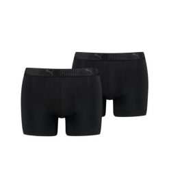 Puma Sportowe bokserki z mikrofibry, 2 sztuki w kolorze czarnym. Czarne bokserki męskie Puma, l, bez wzorów, z elastanu. Za 138.99 zł.