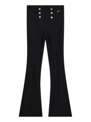 Guess Legginsy J5BB08 KAUH0 Czarny Flared Fit. Czarne legginsy dla dziewczynek Guess, z aplikacjami, z syntetyku. Za 132.00 zł.