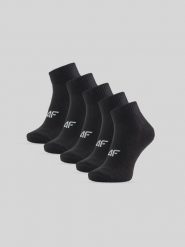 4F Skarpetki krótkie (5-pack) damskie - czarne 35-38. Czarne skarpety damskie 4f, bez wzorów, z bawełny. Za 59.99 zł.