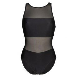 Damski kostium kąpielowy 1-częściowy Arena Panels Vent. Czarne kostiumy jednoczęściowe damskie Arena, m, bez wzorów, sportowe, do pływania. Za 339.00 zł.