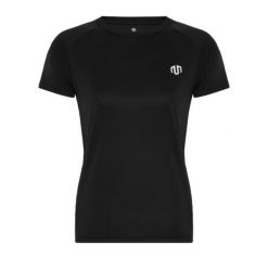 Koszulka treningowa damska Morotai Performance Basic. Czarne koszulki sportowe damskie MOROTAI, bez wzorów, z elastanu, na fitness i siłownię. W wyprzedaży za 64.00 zł.