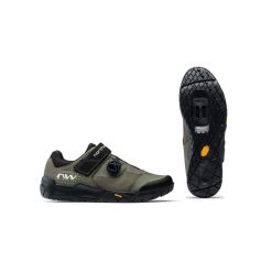Buty rowerowe MTB enduro męskie NORTHWAVE Overland Plus zielone. Zielone buty sportowe męskie Northwave, bez zapięcia, rowerowe. Za 740.00 zł.