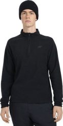 4f Bluza polarowa męska 4F M065 czarna 4FWAW25UFLEM065 20S S. Czarne bluzy męskie 4f, m, bez wzorów, z polaru, bez kaptura. Za 95.58 zł.
