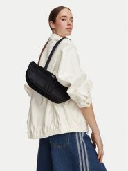 Adidas Torebka Bowling Bag Satin KQ6807 Czarny. Czarne torebki do ręki damskie Adidas, bez wzorów, z materiału, bez dodatków. Za 197.99 zł.