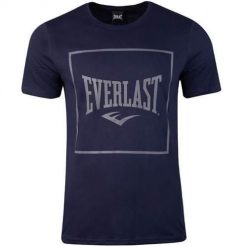 Koszulka sportowa męska Everlast 37M291J864000. Niebieskie koszulki sportowe męskie Everlast, m, bez wzorów, bez kołnierzyka, bez ramiączek. Za 79.00 zł.