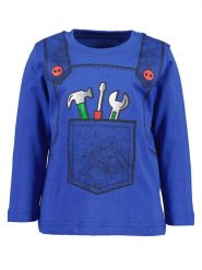 Blue Seven Bluzka 977629 X Niebieski Regular Fit. Niebieskie t-shirty dla chłopców Blue Seven, bez wzorów, z bawełny, bez ramiączek. Za 59.99 zł.