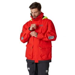 Kurtka Helly Hansen pier 3.0. Czerwone kurtki męskie Helly Hansen, l, bez wzorów, żeglarskie. W wyprzedaży za 914.00 zł.