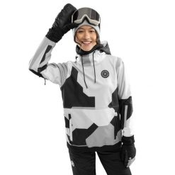 Kurtka snowboardowa damska W1-W Tibet. Szare kurtki damskie SIROKO, xs, bez wzorów, z softshellu, bez kaptura. Za 296.00 zł.