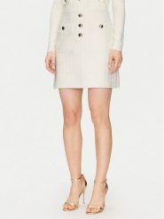 Morgan Spódnica mini 251-JABI Écru Slim Fit. Spódnice damskie Morgan, bez wzorów, z syntetyku, mini. Za 179.99 zł.