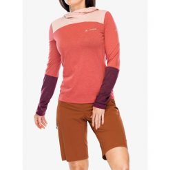 Bluza z kapturem damska Vaude Tremalzo LS Shirt. Czerwone bluzy damskie Vaude, xs, bez wzorów, z kapturem. Za 235.99 zł.