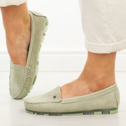 Zielone skórzane mokasyny damskie Filippo Dp2037/26. Brązowe mokasyny damskie Filippo, z jeansu, casualowe. Za 199.00 zł.