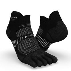 Second Life - Skarpetki do biegania Kiprun Run 900... - Stan Doskonały. Czarne skarpety męskie KIPRUN, bez wzorów, z materiału. Za 28.99 zł.