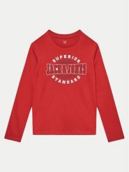 Jack & Jones Junior Bluzka Logo 12258880 Czerwony Regular Fit. Czerwone t-shirty dla chłopców Jack & Jones Junior, bez wzorów, z bawełny, bez ramiączek. Za 39.99 zł.