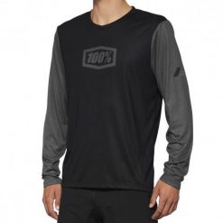 Koszulka rowerowa męska 100% Airmatic. Czarne bluzy męskie 100%, m, bez wzorów, bez kaptura. Za 229.99 zł.