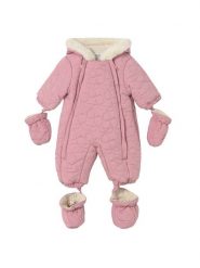 Mayoral Kombinezon zimowy 2615 Różowy Regular Fit. Czerwone buty zimowe dziewczęce Mayoral, bez wzorów, z syntetyku, bez zapięcia. Za 259.99 zł.