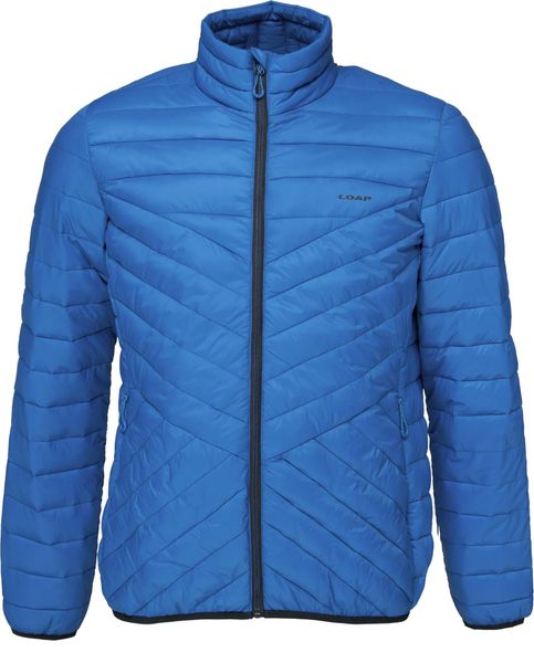 Męska kurtka pikowana Loap Irven niebieska. Niebieskie kurtki męskie LAP, m, bez wzorów, z materiału, klasyczne, bez kaptura. Za 229.99 zł.