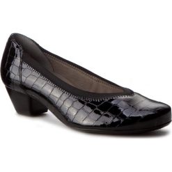 Półbuty ARA - 12-42041-06 Schwarz. Czarne półbuty damskie Ara, z lakierowanej skóry. Za 329.00 zł.