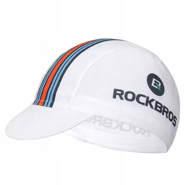 Czapka kolarska Rockbros z daszkiem uniwersalna, oddychająca. Białe buty sportowe męskie ROCKBROS, bez wzorów, sportowe. Za 35.99 zł.