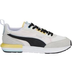 Buty Puma R22 383462 17 szare. Szare obuwie sportowe damskie bez wzorów, z gumy. Za 362.46 zł.