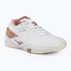 Buty do piłki ręcznej damskie Mizuno Wave Stealth Neo. Białe obuwie sportowe damskie Mizuno, bez wzorów, z dzianiny, do piłki ręcznej, mizuno wave. Za 289.99 zł.