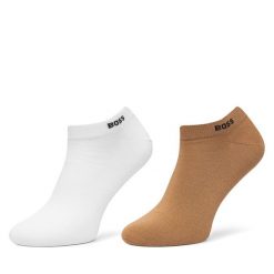 Skarpety krótkie BOSS. Brązowe skarpety męskie Boss, bez wzorów. Za 59.99 zł.