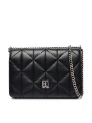 Calvin Klein Torebka Quilted Mini Chain Bag LV04F3321G Czarny. Czarne torebki do ręki damskie Calvin Klein, bez wzorów, ze skóry, wizytowe, bez dodatków. Za 449.99 zł.