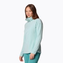 Bluza polarowa damska Columbia Glacial IV 1/2 Zip. Niebieskie bluzy damskie Columbia, bez wzorów, z polaru, bez kaptura. Za 109.99 zł.