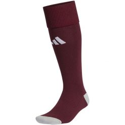 Getry piłkarskie Adidas Milano 23. Brązowe legginsy sportowe męskie Adidas, bez wzorów, do piłki nożnej. Za 30.99 zł.