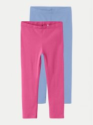 NAME IT Komplet 2 par legginsów 13219340 Kolorowy Regular Fit. Legginsy dla dziewczynek Name it, bez wzorów, z bawełny. Za 59.99 zł.
