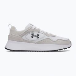 Buty treningowe męskie Under Armour Mirage Sport white/halo gray/black. Białe buty sportowe męskie Under Armour, bez zapięcia, na fitness i siłownię. Za 349.99 zł.
