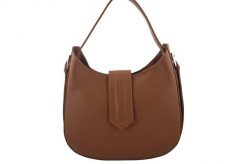 Shopperka skórzana BARBERINI'S j. brązowa 928-12. Brązowe torebki shopper damskie Barberinis, bez wzorów, ze skóry, eleganckie, małe, bez dodatków. Za 255.99 zł.