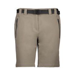 Spodenki trekkingowe damskie CMP Bermuda. Brązowe szorty sportowe damskie CMP, xs, bez wzorów, sportowe, trekkingowe. Za 98.99 zł.