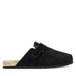 Espadryle Manebi. Czarne espadryle damskie Manebi, bez wzorów, bez obcasa, bez zapięcia. Za 429.99 zł.
