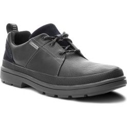 Półbuty CLARKS - RushwayLaceGtx GORE-TEX 261378547 Blk Tumbled Leather. Czarne półbuty na co dzień męskie Clarks, z gore-texu, bez zapięcia. W wyprzedaży za 369.00 zł.
