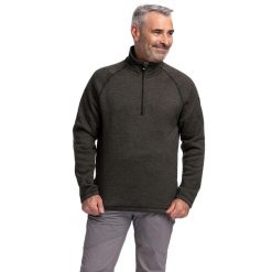 Bluza Męska Corsham Marl Half Zip Fleece Top. Zielone bluzy sportowe męskie Trespass, m, bez wzorów, z materiału, bez kaptura, na fitness i siłownię. Za 123.99 zł.