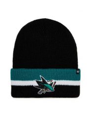 47 Brand Czapka NHL San Jose Sharks Split Cuff 47 H-SPLCC22ACE-BK Czarny. Czarne rękawiczki damskie 47 Brand, na zimę, bez wzorów, z materiału. Za 149.99 zł.