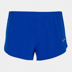 Szorty Joma Olimpia. Niebieskie krótkie spodenki sportowe męskie Joma, bez wzorów, z meshu, do biegania. Za 254.00 zł.